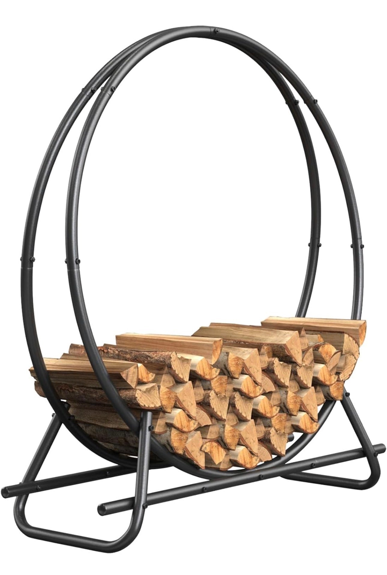 Estante para leña al aire libre
