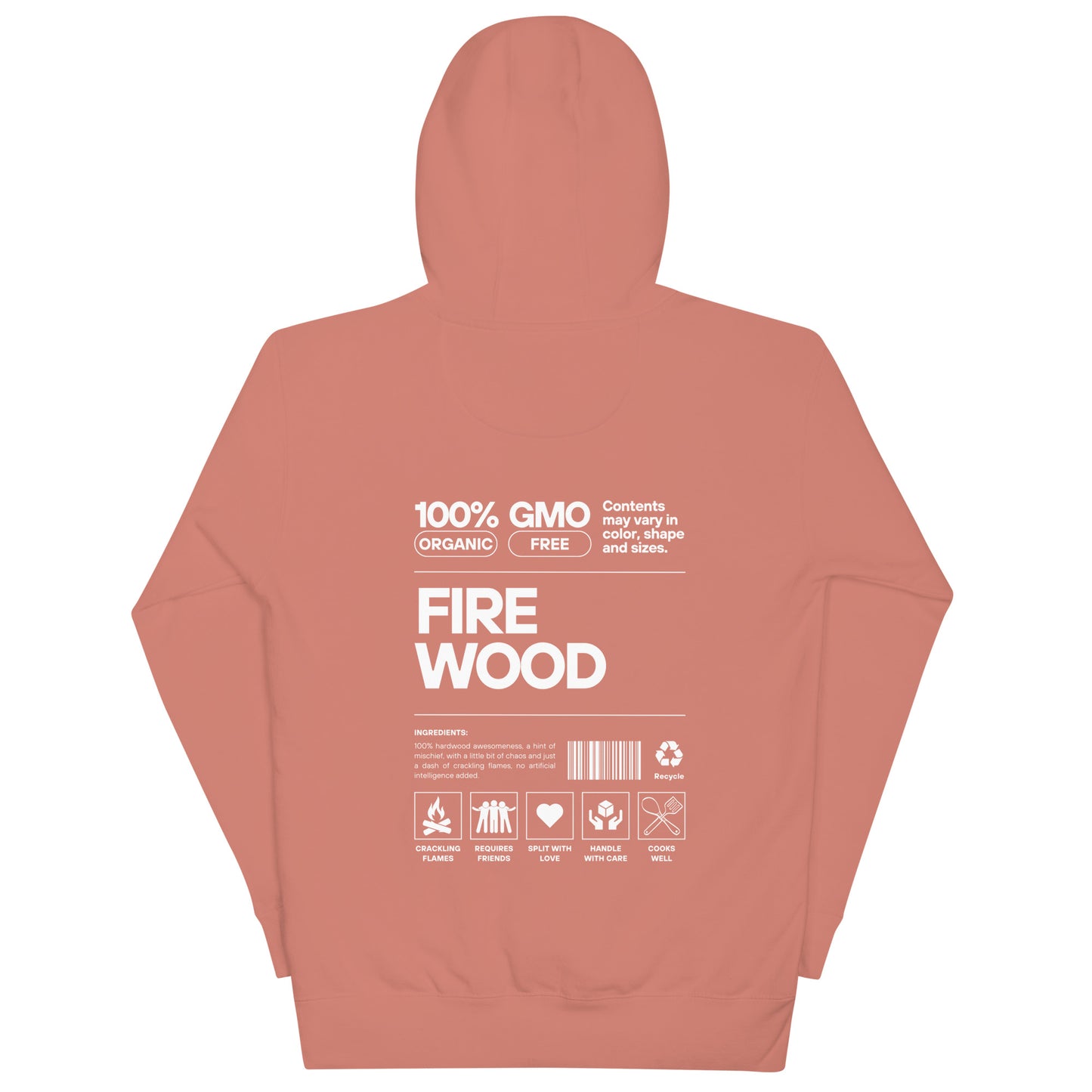 Sudadera con capucha con código de barras
