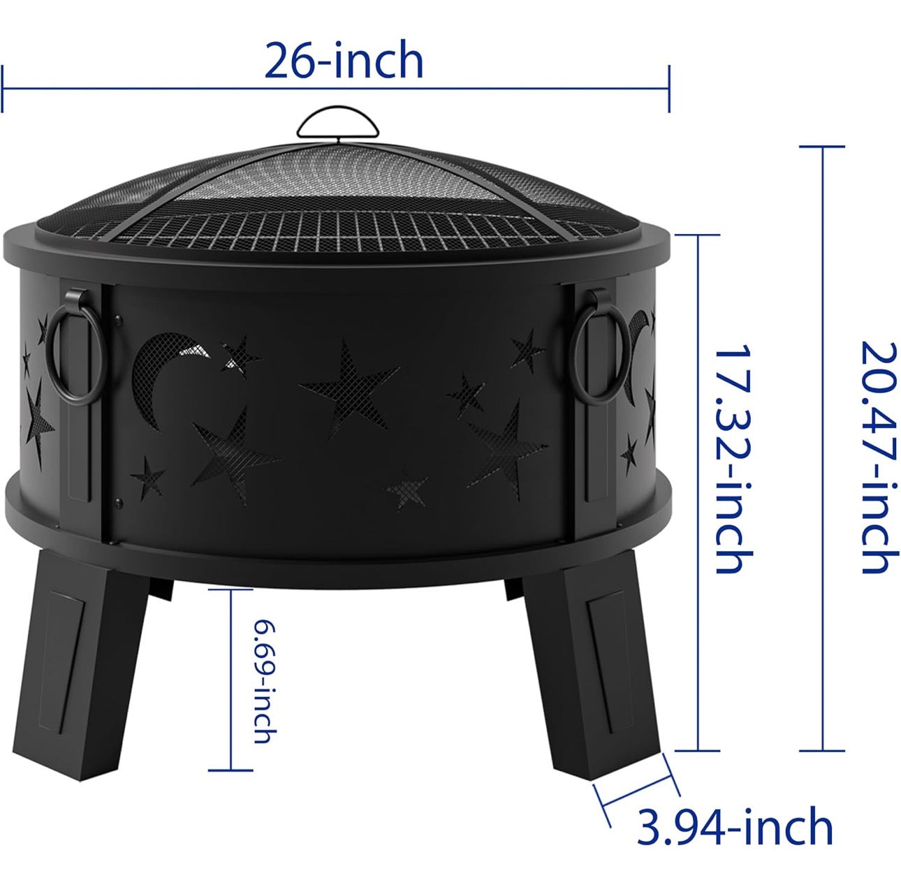 Estante para leña al aire libre