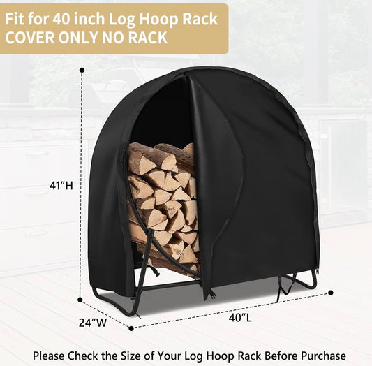 40" All Weather Firewood Rack Cover