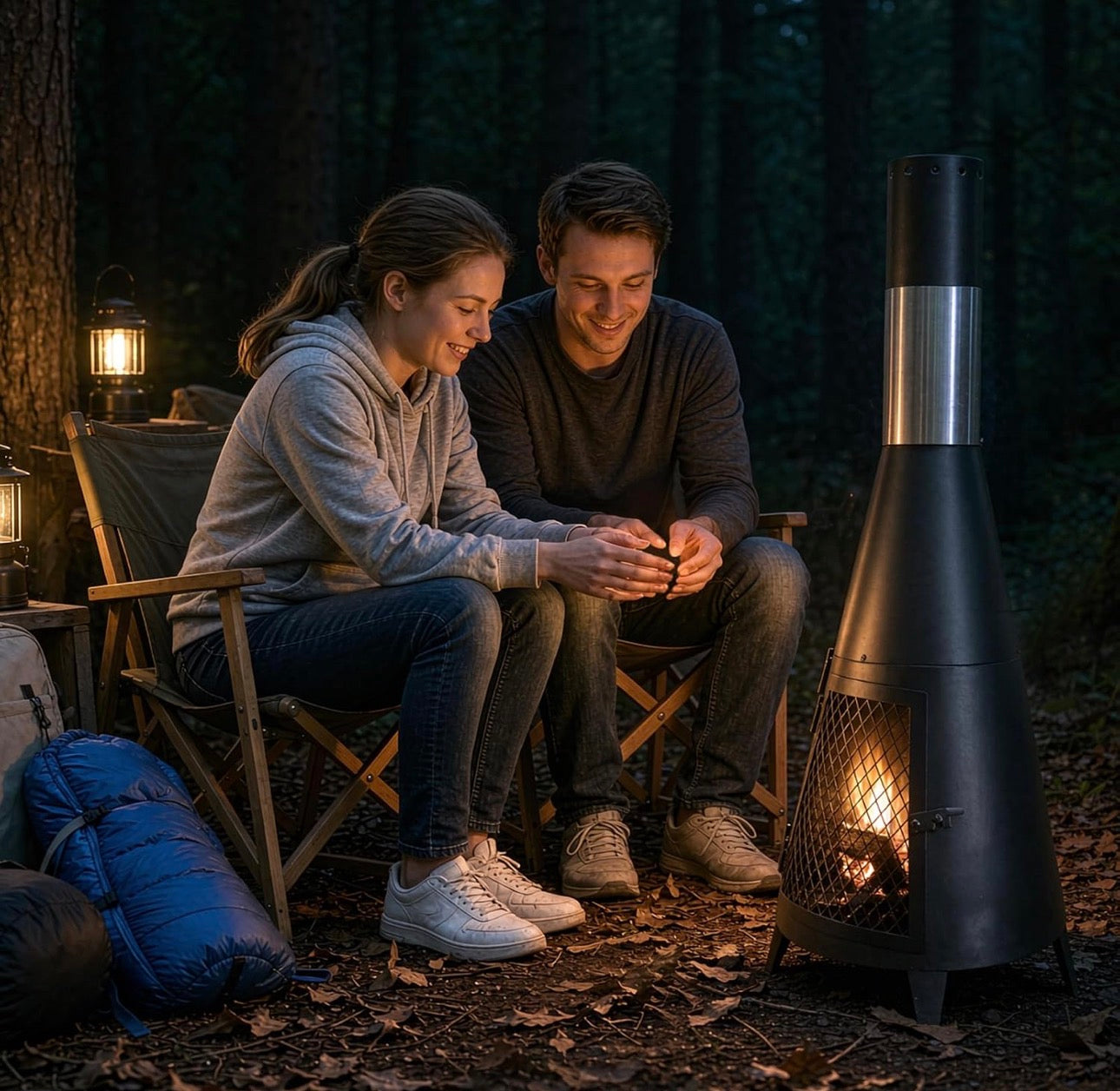 Fireside Chiminea 43" Wood Burning Outdoor FIreplace