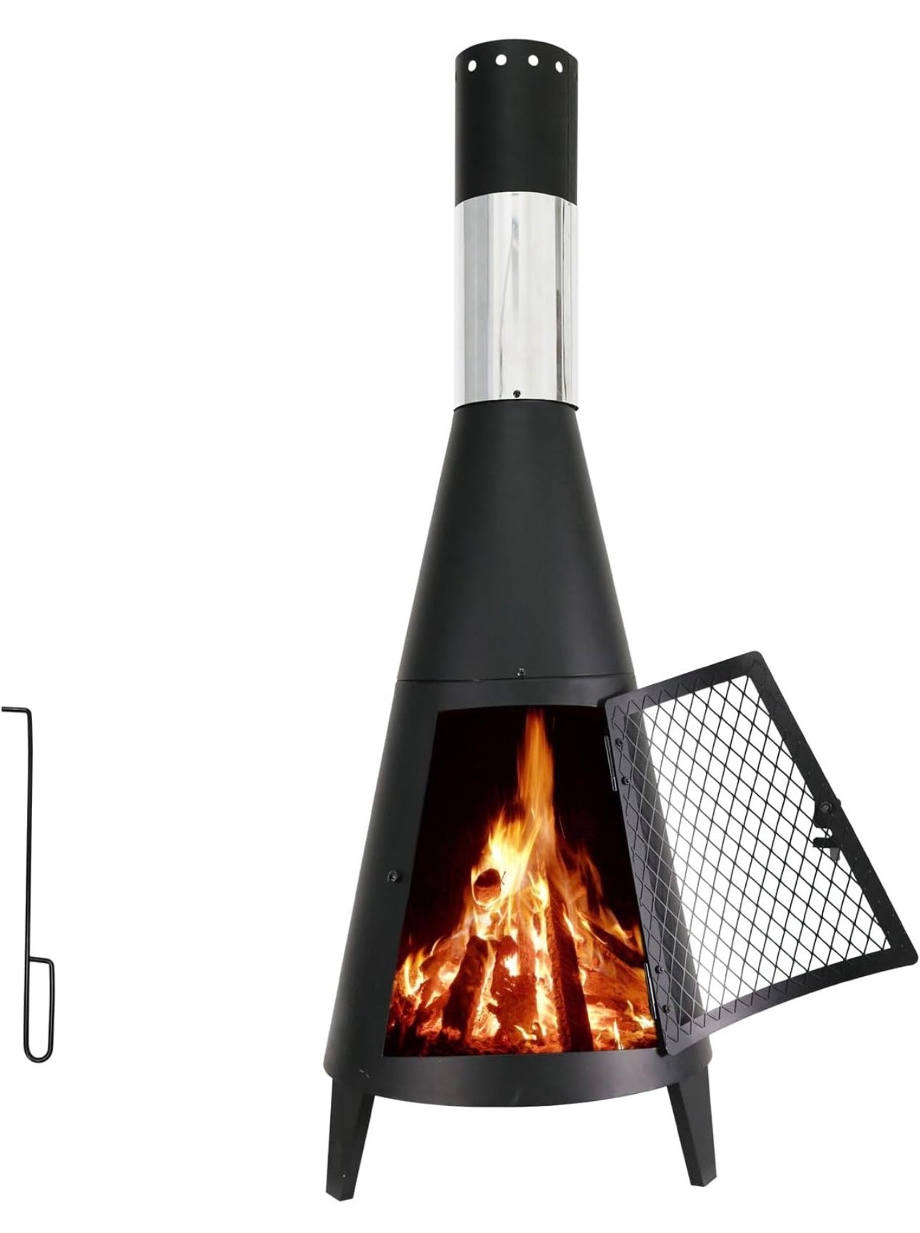 Fireside Chiminea 43" Wood Burning Outdoor FIreplace