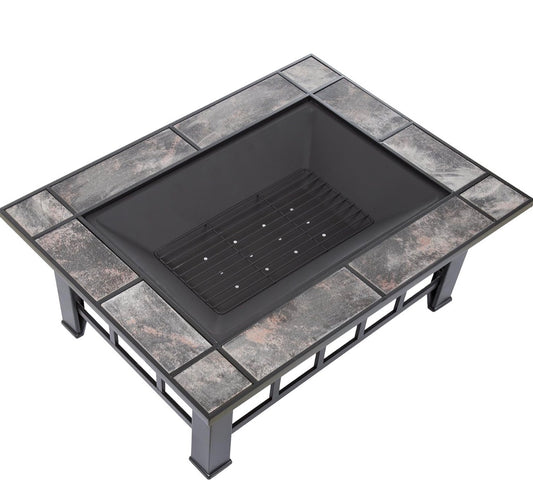 37" Outdoor Wood Burning Fire Pit