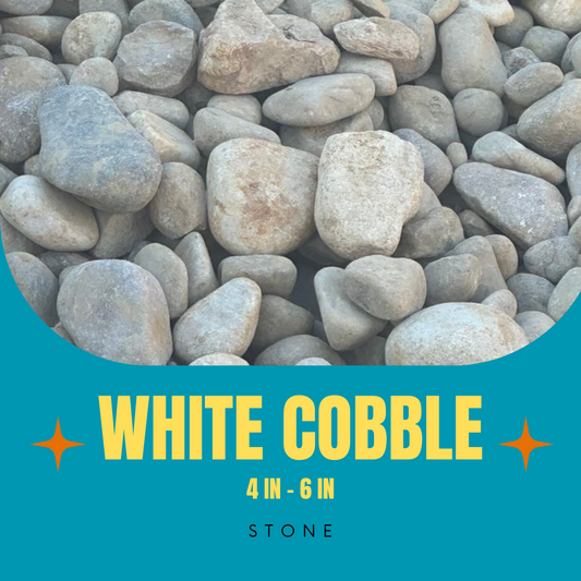 White Cobble Stone (4-6 in)